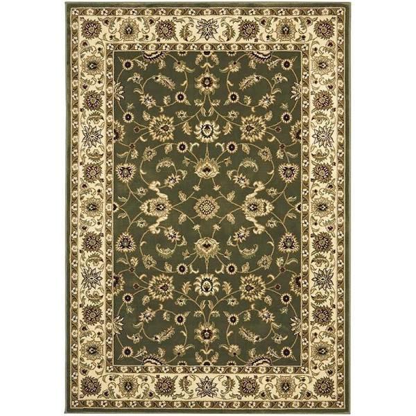 Classic Green With Ivory Border Rug 230X160CM