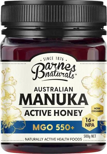 Barnes Naturals Australian Manuka Honey 500g MGO 550+