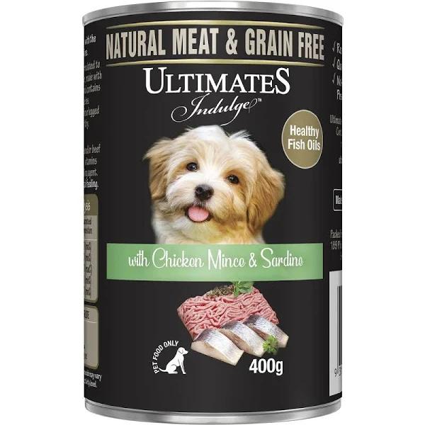 Ultimates Chicken Mince & Sardines Dog Food 400gm x 12