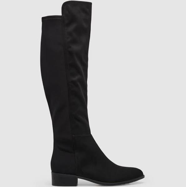 Nine West Nayli Knee High Boots in Black Suede Black 6