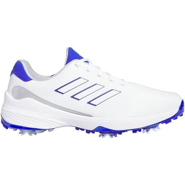 adidas-ZG23 Golf Shoes-Men-Cloud White / Lucid Blue / Silver Metallic-13