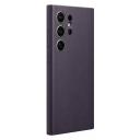 Samsung Galaxy S24 Ultra Faux Leather Case (Dark Violet)