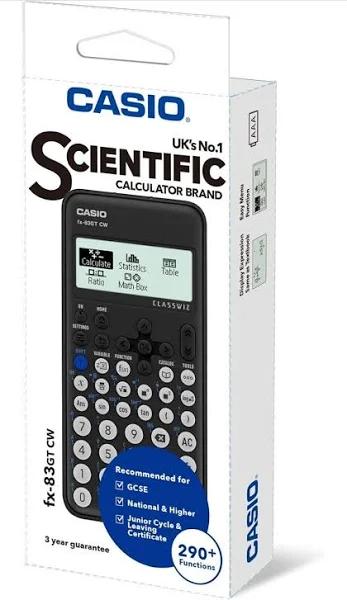 Casio Battery Powered Scientific Calculator, FX-83GTCW