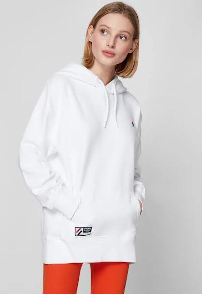 Superdry Code Essential Hoodie White M-L Woman