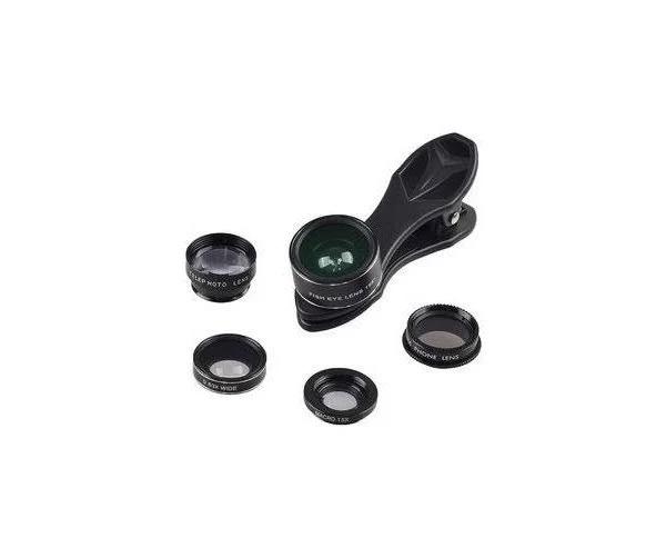 5 in 1 Kit 198° Fisheye Wide Angle 15x Macro Combination Lens with Clip Afterpay, Zip & Openpay Available