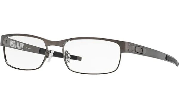 Oakley Frame Metal Plate Eyeglasses - Silver Frame - Clear Lens