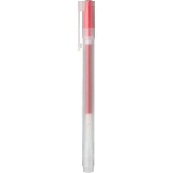 MUJI Gel Ink Ballpoint Pen - Cap Type 0.5mm Red