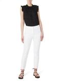 David Lawrence Sarah Compact Cotton Pant White 8