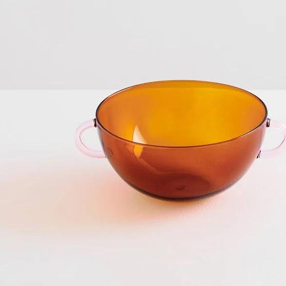 Maison Balzac The Happy Serving Bowl | Amber & Pink