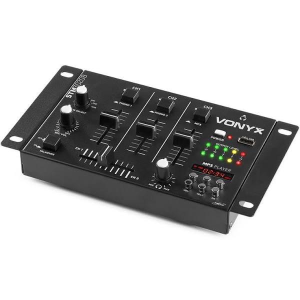 Vonyx STM-3020B, 4ch. DJ Mixer/USB MP3 Display