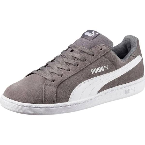 Smash Suede Trainers Shoes in Quiet Shade/White, Size 6 by Puma