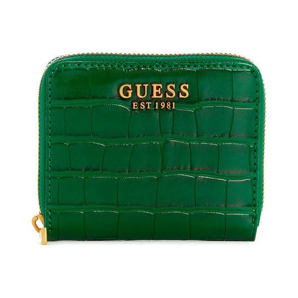 Guess Women's Green James Croco Small Wallet