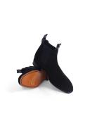 R.M. Williams Black Suede Craftsman Chelsea Boots