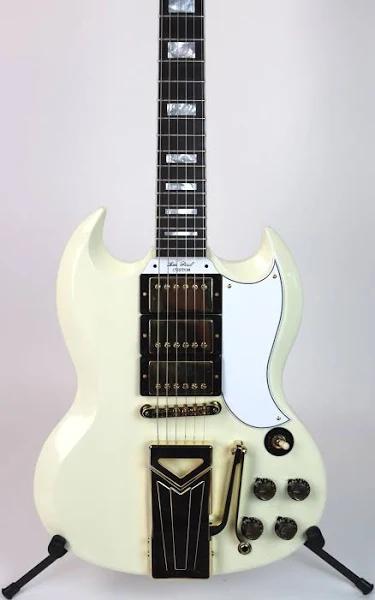 Gibson Custom Shop 60th Anniversary '61 Les Paul SG Custom Polaris White 2021