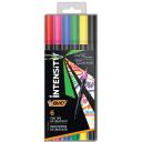 Bic Intensity Dual Tip Fineliner Marker Assorted Packof 6