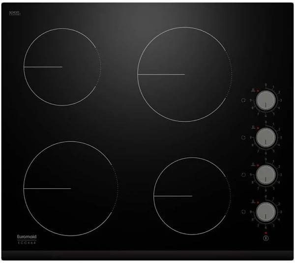 Euromaid Eclipses 600mm 4 Zone Ceramic Cooktop