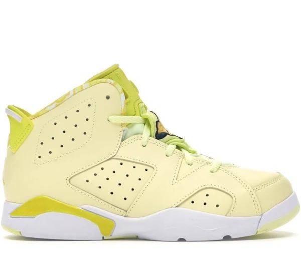 Air Jordan 6 Retro GP 'Citron Tint' Sneakers | Yellow | Kid's Size 3