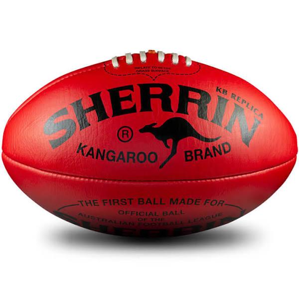 Sherrin AFL KB Replica Football Size 5 in Red