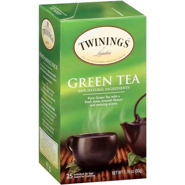 Twinings 09187 Tea Bags, Green, 1.76 oz, 25/Box