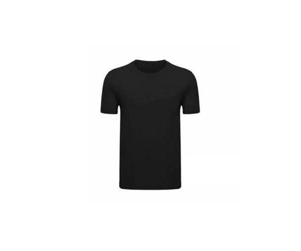 Men's T-Shirt Plain Blank 100% Heavy Cotton Basic Tee Short Sleeve Large S - 5XL Black