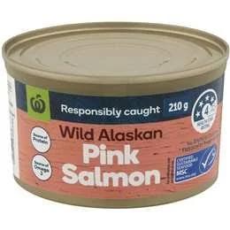 Woolworths Pink Salmon 210g