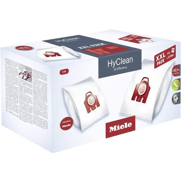 Miele 10408420 Fjm Hyclean 3D XXL Pack, 16 Bags