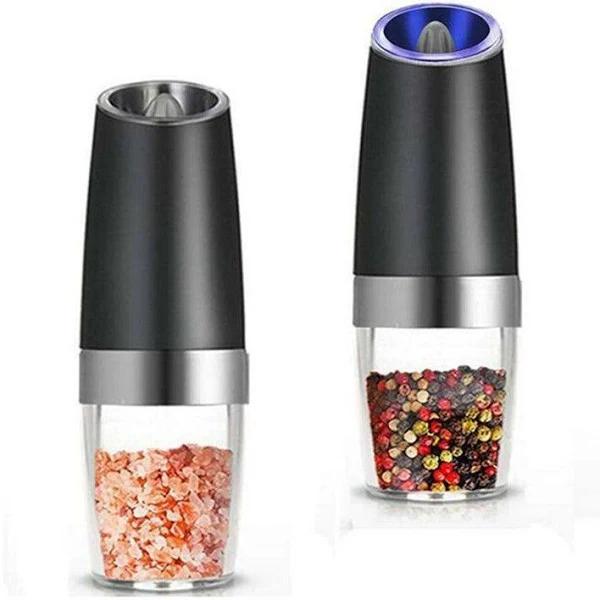 Automatic Gravity Electric Salt or Pepper Mill Grinder LED Battery-operated AU