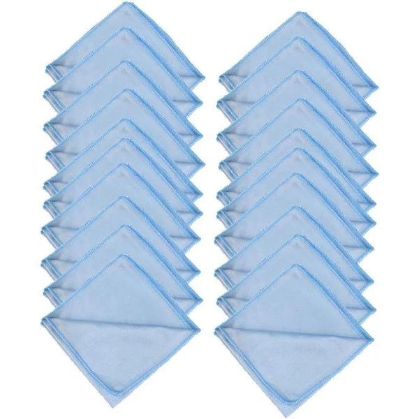 6/20 Pcs Microfibre Glass Cleaning Cloth Car Towel Window Dish Washing 40x40 cm 20 Pcs