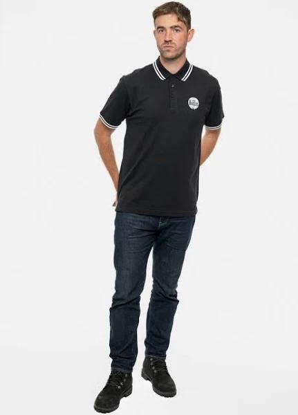 The Beatles Drum Logo Polo Shirt Black M