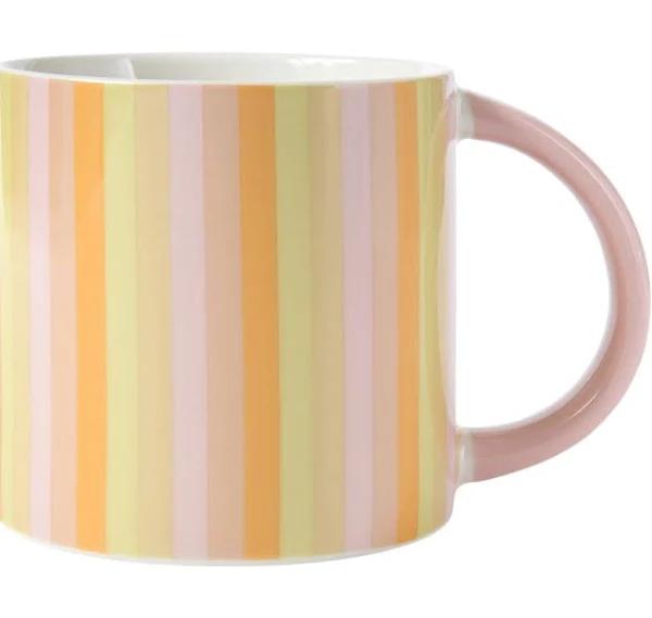 Maxwell & Williams Power Pop Stripes Mug 400ml Rose