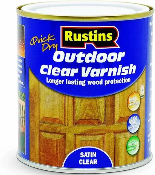 Rustins Quick Dry Varnish Satin Clear 500ml