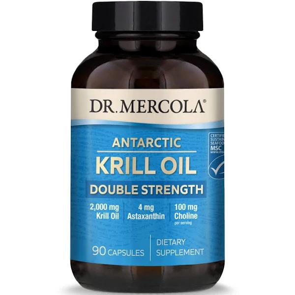 Dr. Mercola, Antaractic Krill Oil, Double Strength, 90 Capsules