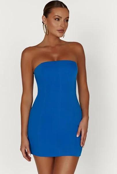 Maci Crepe Mini Dress - Cobalt Blue