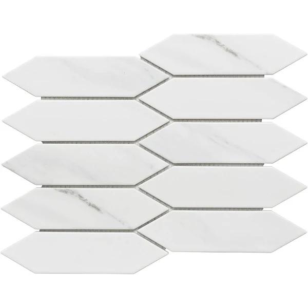 White Picket Matt Porcelain Mosaic Tile - The Build