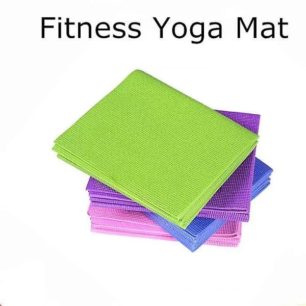 Blue / Purple Green Pink Foldable Yoga Mat Non Slip Gym Fitness Pilates Exercise - Purple - AfterPay & zipPay Available