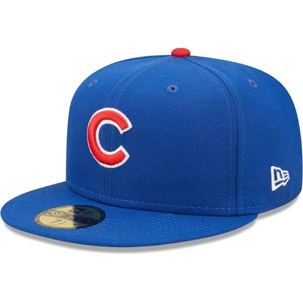 New Era - MLB Blue Fitted Cap - Chicago Cubs Authentic On-Field 59FIFTY Blue Fitted @ Hatstore