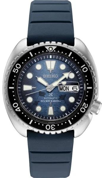 Seiko Prospex Save The Ocean Automatic Blue Dial Men's Watch SRPF77, Automatic Movement, Rubber Strap, 45 mm Case in Black / Blue