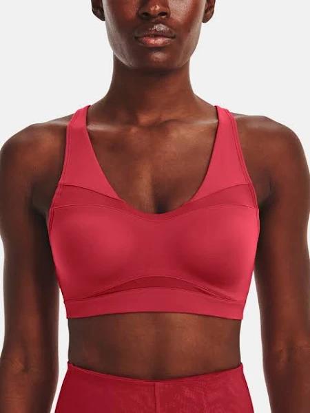 Under Armour Women's SmartForm Evolution Mid Sports Bra Red SM