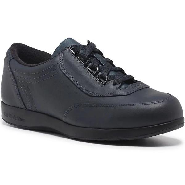 Hush Puppies Classic Walker Women's Shoes Comfortable Leather - Navy