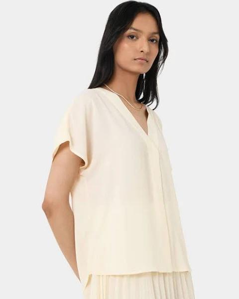 Forcast Women's Amalfi V-Neck Blouse - Cream - 8 - AfterPay & zipPay Available