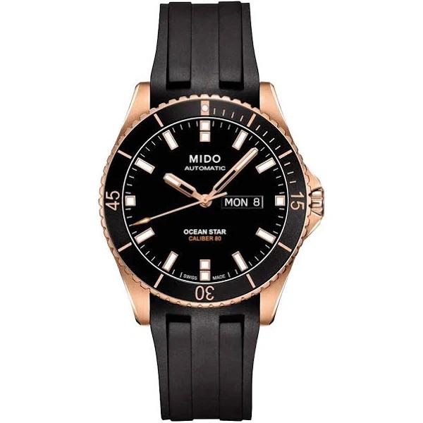 Mido Ocean Star Watch Rose Gold