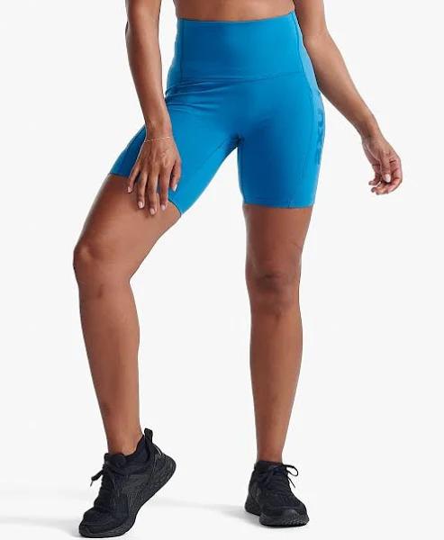 2XU Form Stash Hi-Rise Compression Shorts Blue XS Woman WA6907b-SPT/SPT-XS