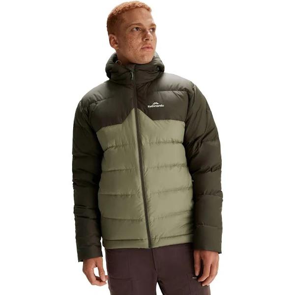 Kathmandu Epiq Mens Hooded Down Puffer 600 Fill Warm Winter Jacket