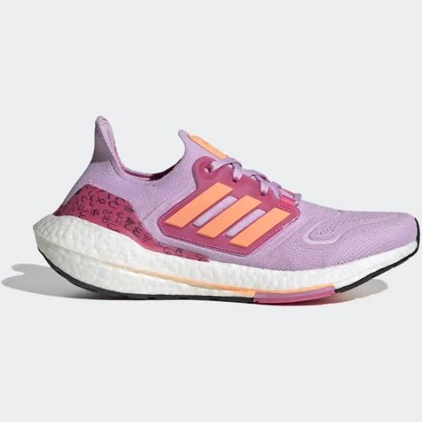 Adidas Ultraboost 22 Womens Breast Cancer Awareness Shoes - Size 6 - Bliss Lilac/Beam Orange/Pulse Magenta