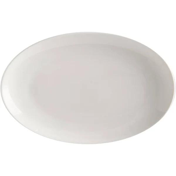 White Basics Oval Plate 25cm x 16cm | Maxwell & Williams