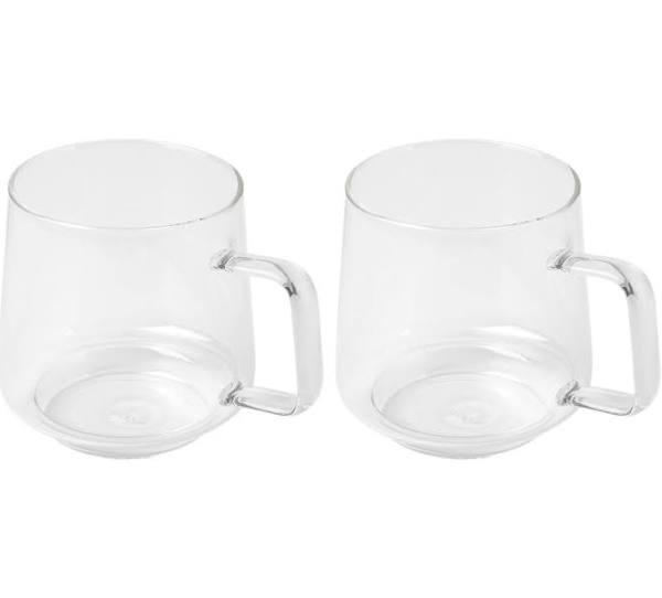 Maxwell & Williams Blend Sala Glass Mug 400ml Set of 2 Clear