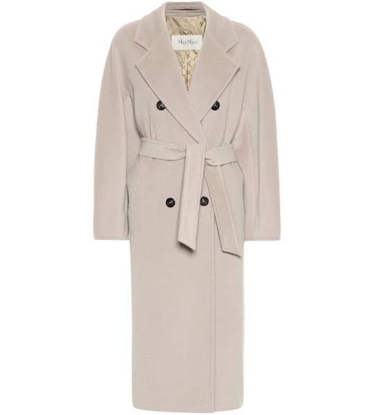 Max Mara Madame 101801 Icon Double-Breasted Wool and Cashmere-Blend Coat - Women - Camel Coats - XXL