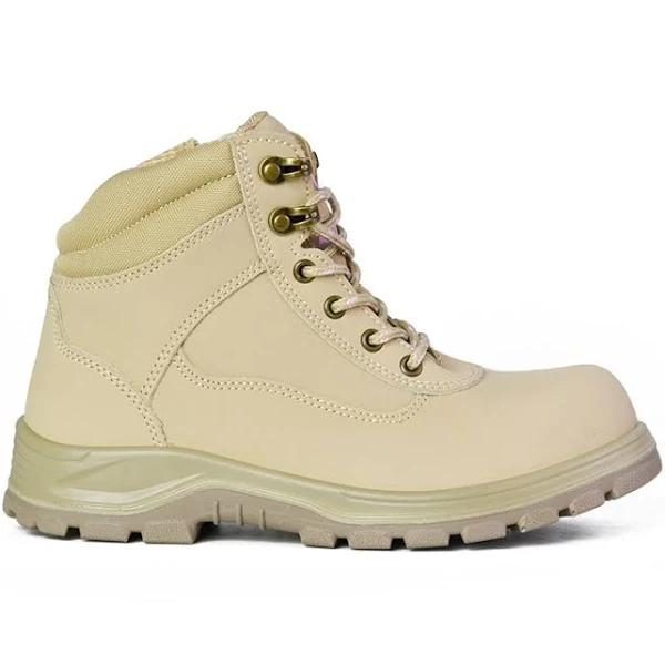 Blacksmith Unisex Chloe Work Boots - Wheat - Size 8