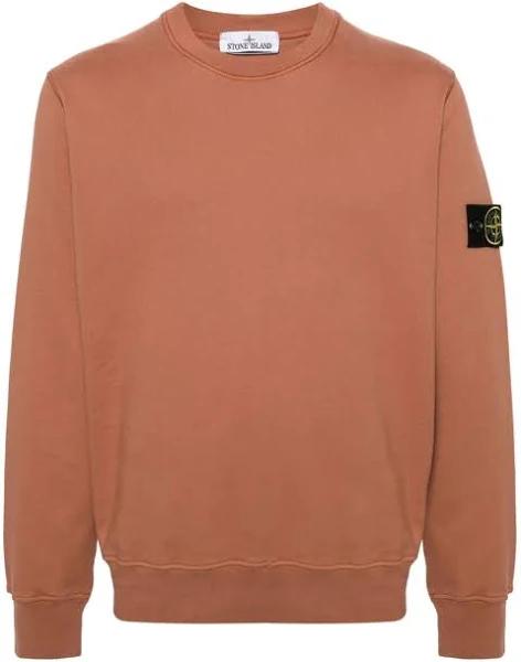 Stone Island Compass-badge Cotton Sweatshirt - Brown