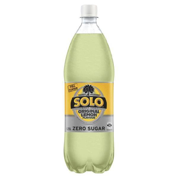 Solo Lemon Zero Sugar Soft Drink 1.25L